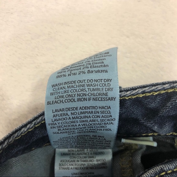 Michael Kors Dark Skinny Jeans Distressed Hem Sz 2 - Picture 8 of 8